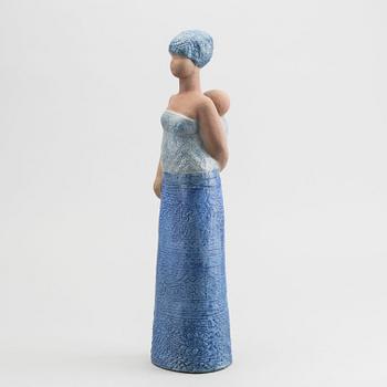 LISA LARSON, figurin signerad Gustavsbeg K-studion glaserat stengods.