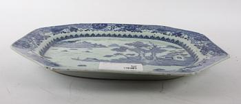 UPPLÄGGNINGSFAT, porslin, Kina, 1800-tal.