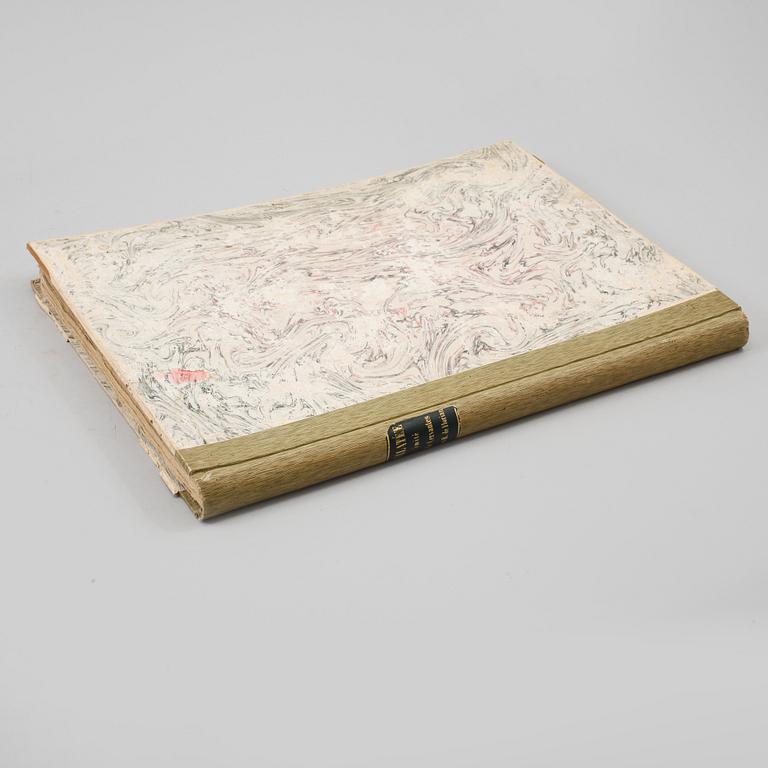 BOK, "Galatée, roman pastoral; imité de Cervantes", M de Florian, med 4 färggravyrer av M. Monsiau, Paris 1793.