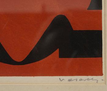 VICTOR VASARELY, serigrafi, sign.