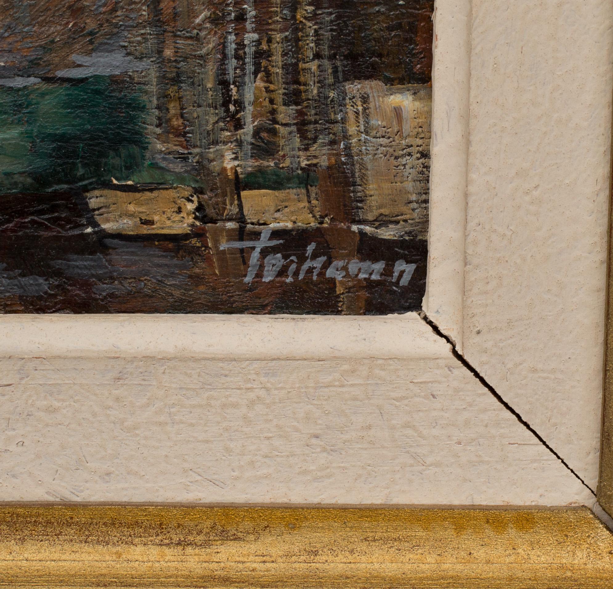 GUNNAR TORHAMN, olja på pannå, signerad.