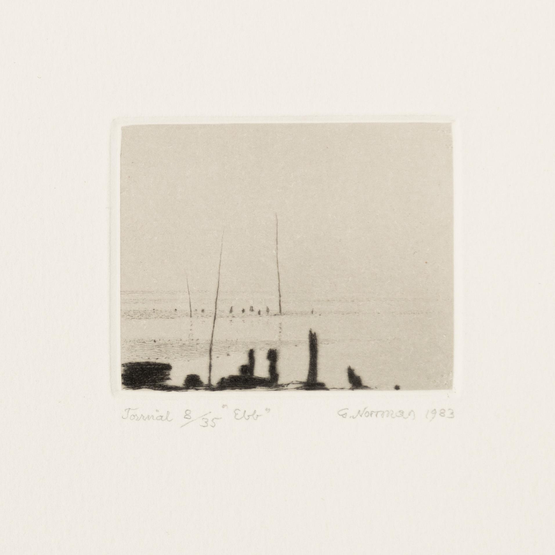 Gunnar Norrman, Drypoint engravings, 9, signed and numbered.