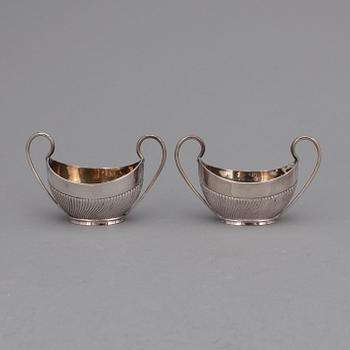 PARTI SILVER, 5 delar. Tot ca 220 g. Bl a Birmingham 1897.