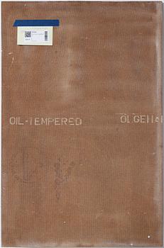 Philip von Schantz, mixed media on panel, signed and dated -68.