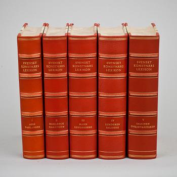 BOKVERK, volym I-V, "Svenskt Konstnärslexikon", Allhems Förlag, Malmö, 1952-67.