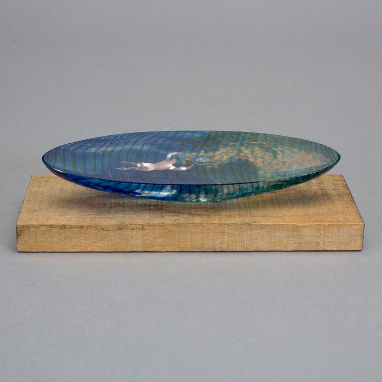 SKULPTUR, glas. Bertil Vallien, signerad, Kosta Boda.