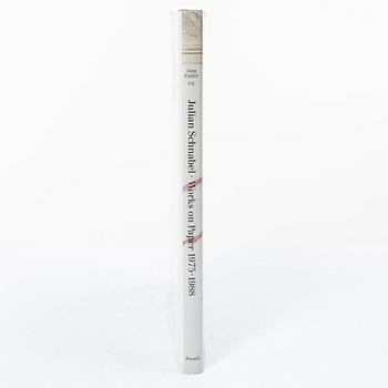 Julian Schnabel, "Works on Paper 1875-1988" med egenhändigt målat omslag.