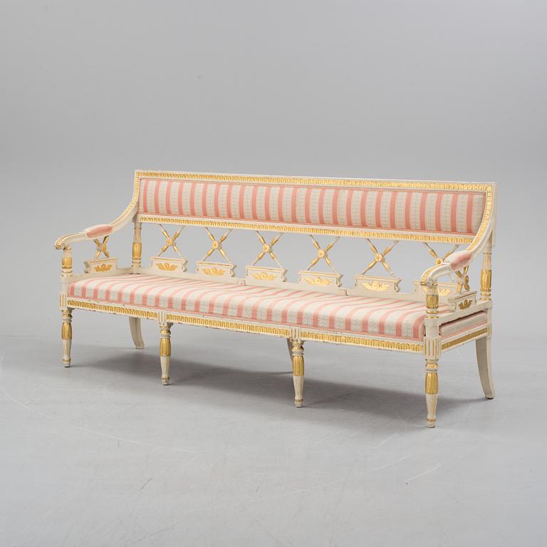 A 19th century Gustavian style sofa.