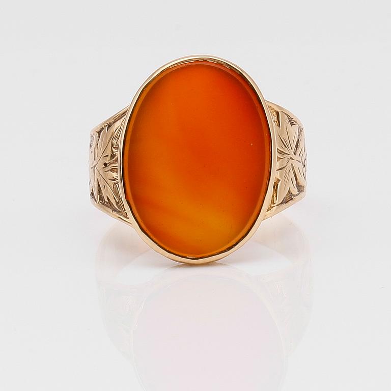 KLACKRING, 18K guld, svenska stämplar, 1940.