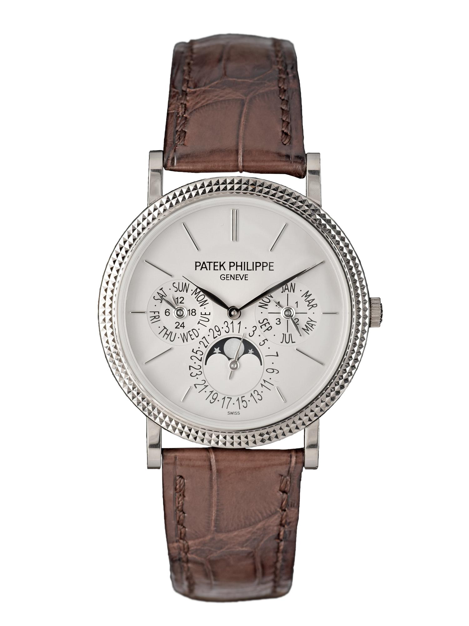 PATEK PHILIPPE, 'Grand Complication', automatisk, kalender med månfas, vitguld, 2009.