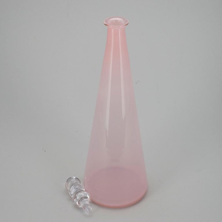 FLASKA, glas, "Tzarina", signerad Nanny Still, Riihimäen Lasi.
