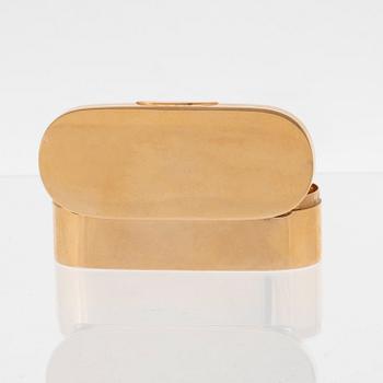 An 18K gold box by Lars Larsson & Co Gothenburg 1890.
