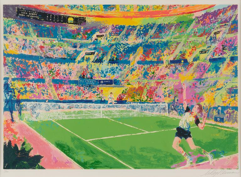 LeRoy Neiman, Lendl vs McEnroe.