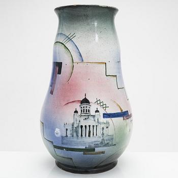 A 1930s ceramic vase, Grankullan Saviteollisuus Oy, Finland.