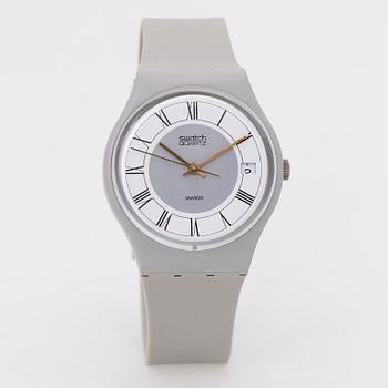 ARMBANDSUR 4 ST, SWATCH, två herr och två damur 1980-tal.
