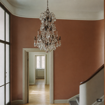 Chandelier, Rococo style, mid-20th century.