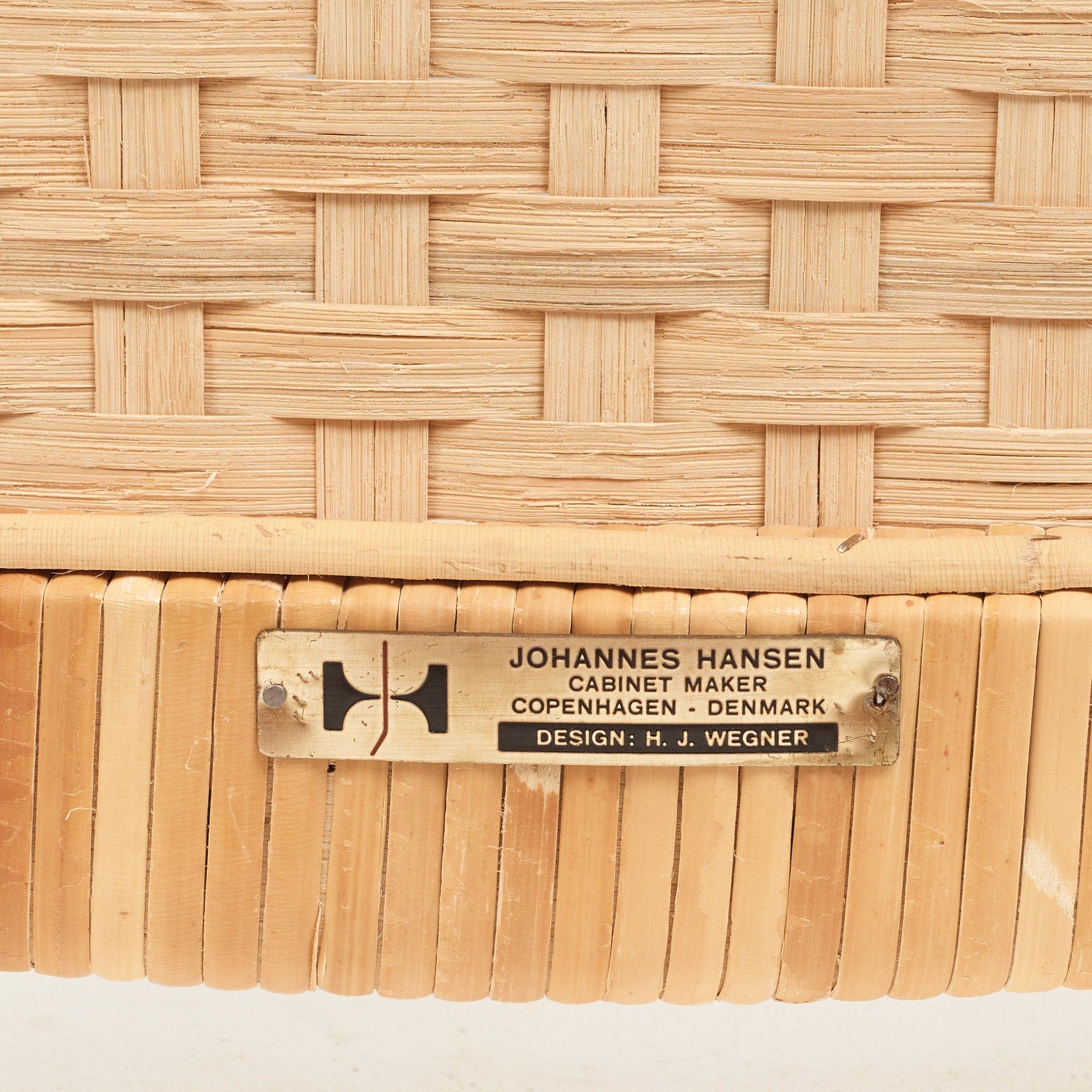 Hans J. Wegner, a set of six oak "Cowhorn Chairs", JH-505, Johannes Hansen, Denmark 1960's.