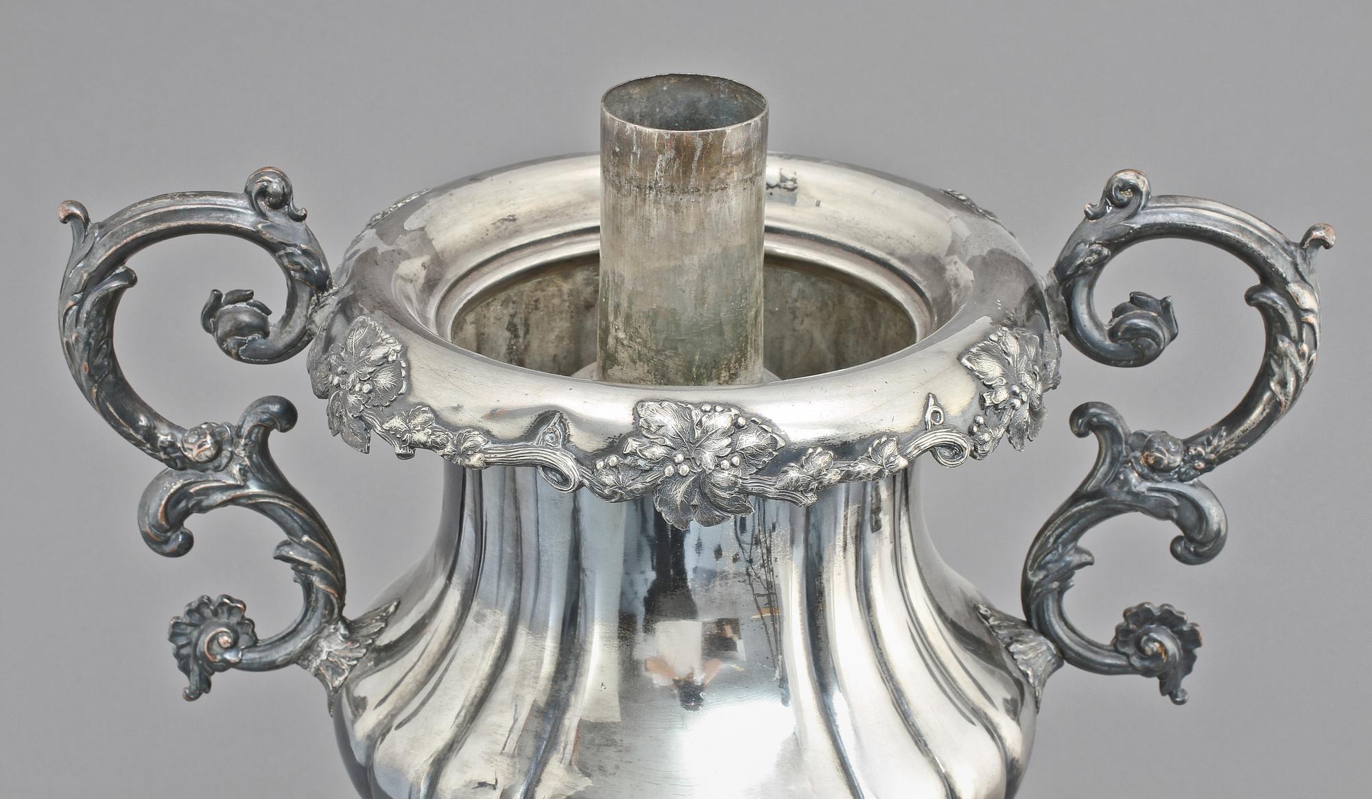 SAMOVAR, nysilver, 1800/1900-tal.
