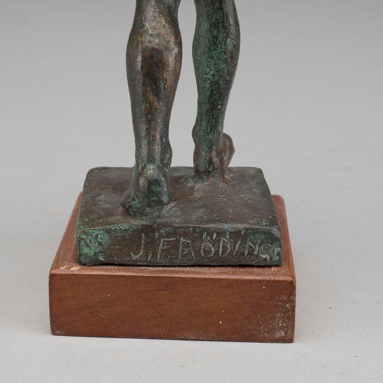 JONAS FRÖDING, a signed bronze figurine.