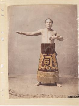 A collection of Japanese photographs, about 75 pieces, Meiji (1868-1912).