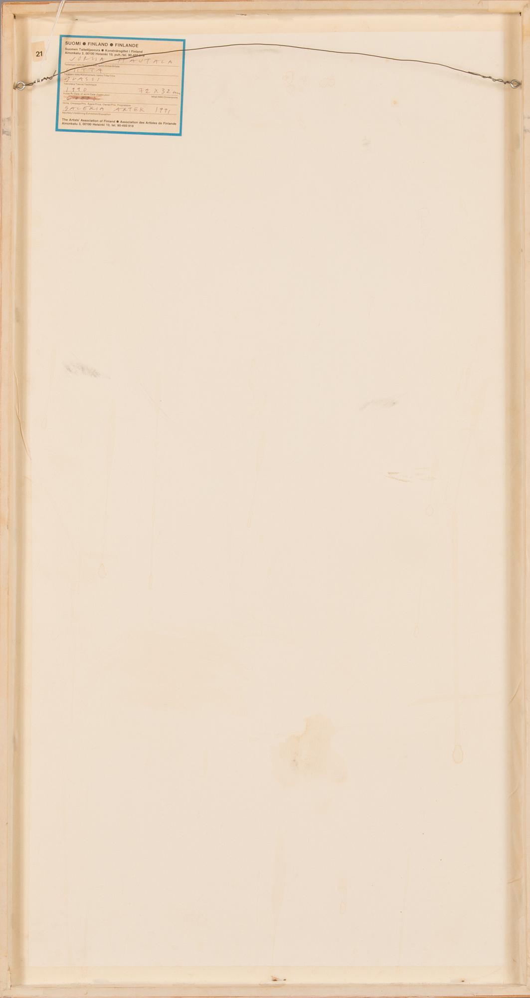 Jorma Hautala, gouache, signed and dated -90.