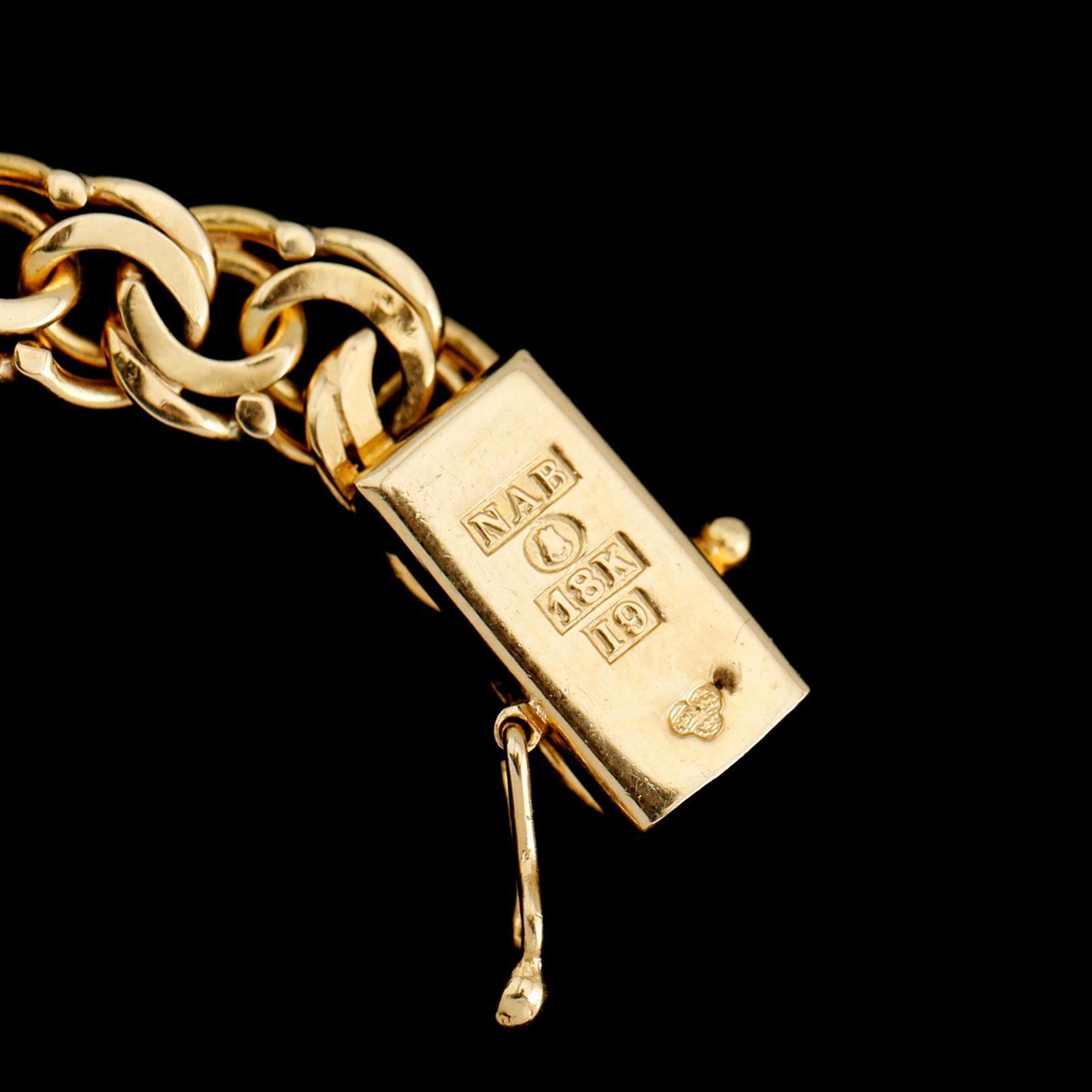 ARMBANDSUR, Certina, 14 k, kedja 18 k guld. Tot vikt 18 g inkl ur.