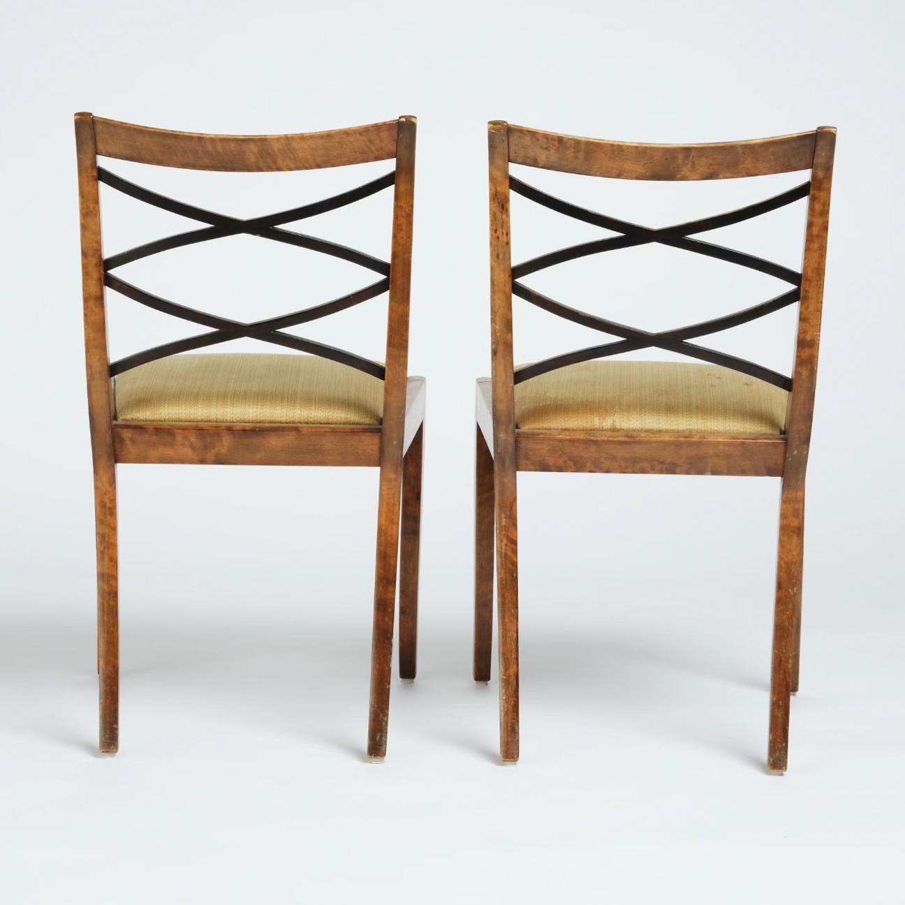 Carl Malmsten, a pair of chairs, Swedish Grace, Svenska Möbelfabrikerna Bodafors, 1920s,.