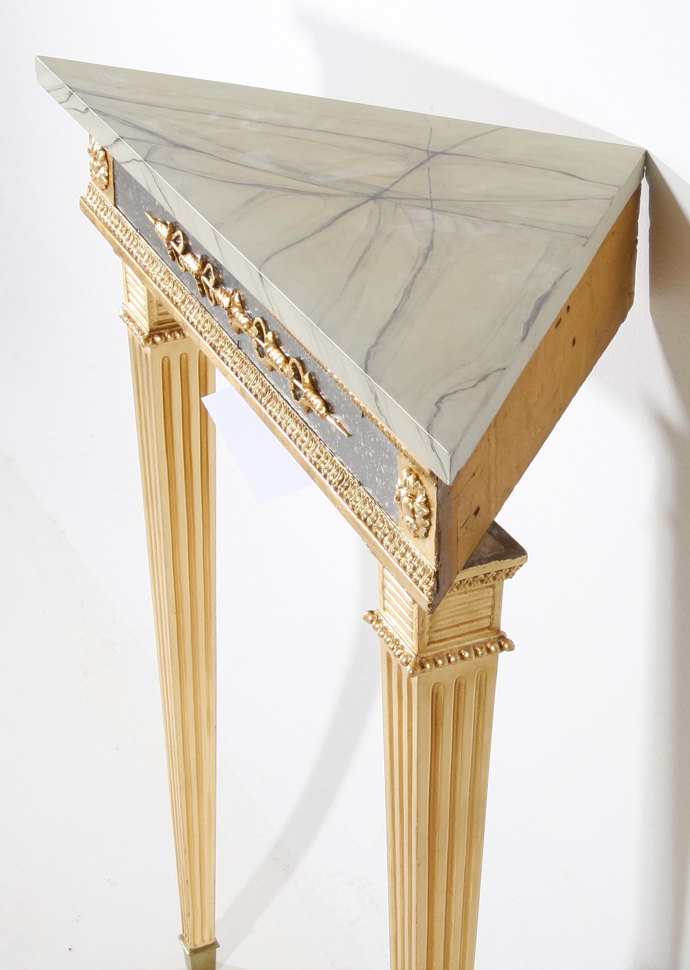 HÖRNBORD, sengustaviansk stil, 1800/1900-tal.
