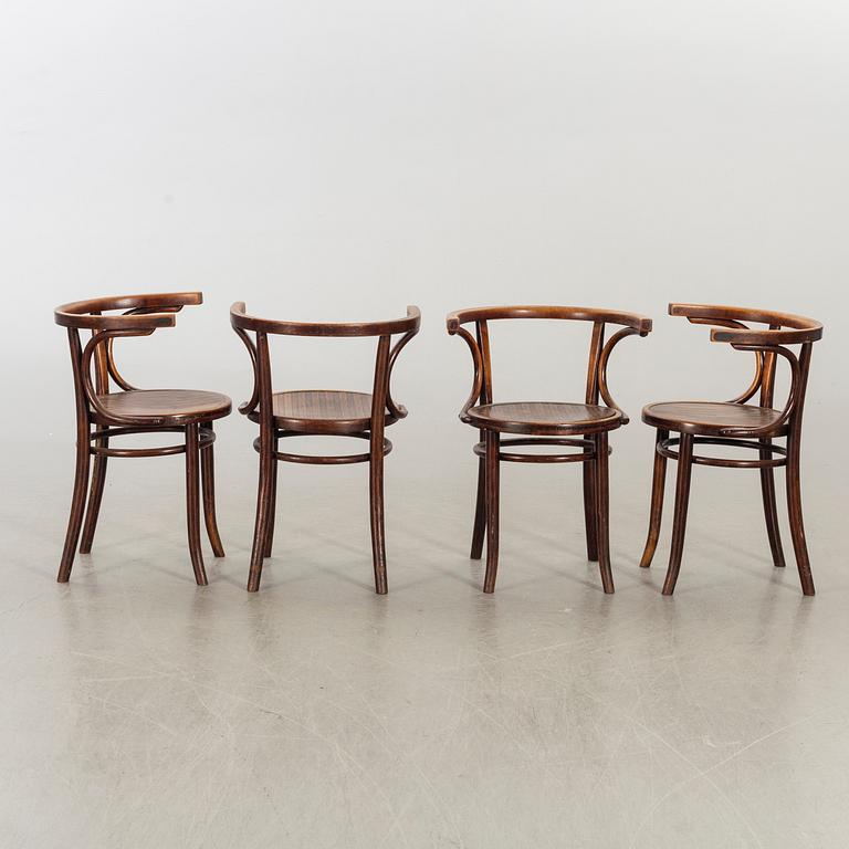 KARMSTOLAR 4 st Thonet tidigt 1900-tal.