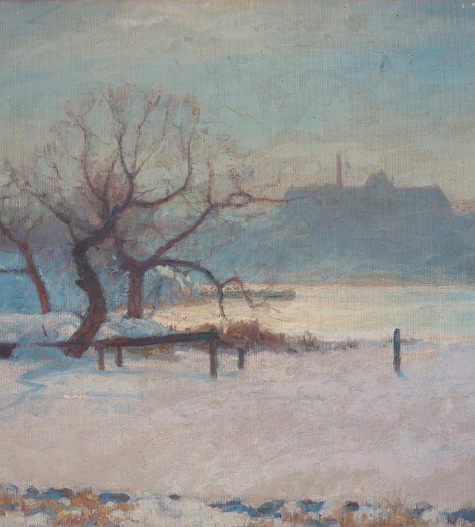 Herman Lindqvist, Vinter vid Waldemarsudde, Djurgården.