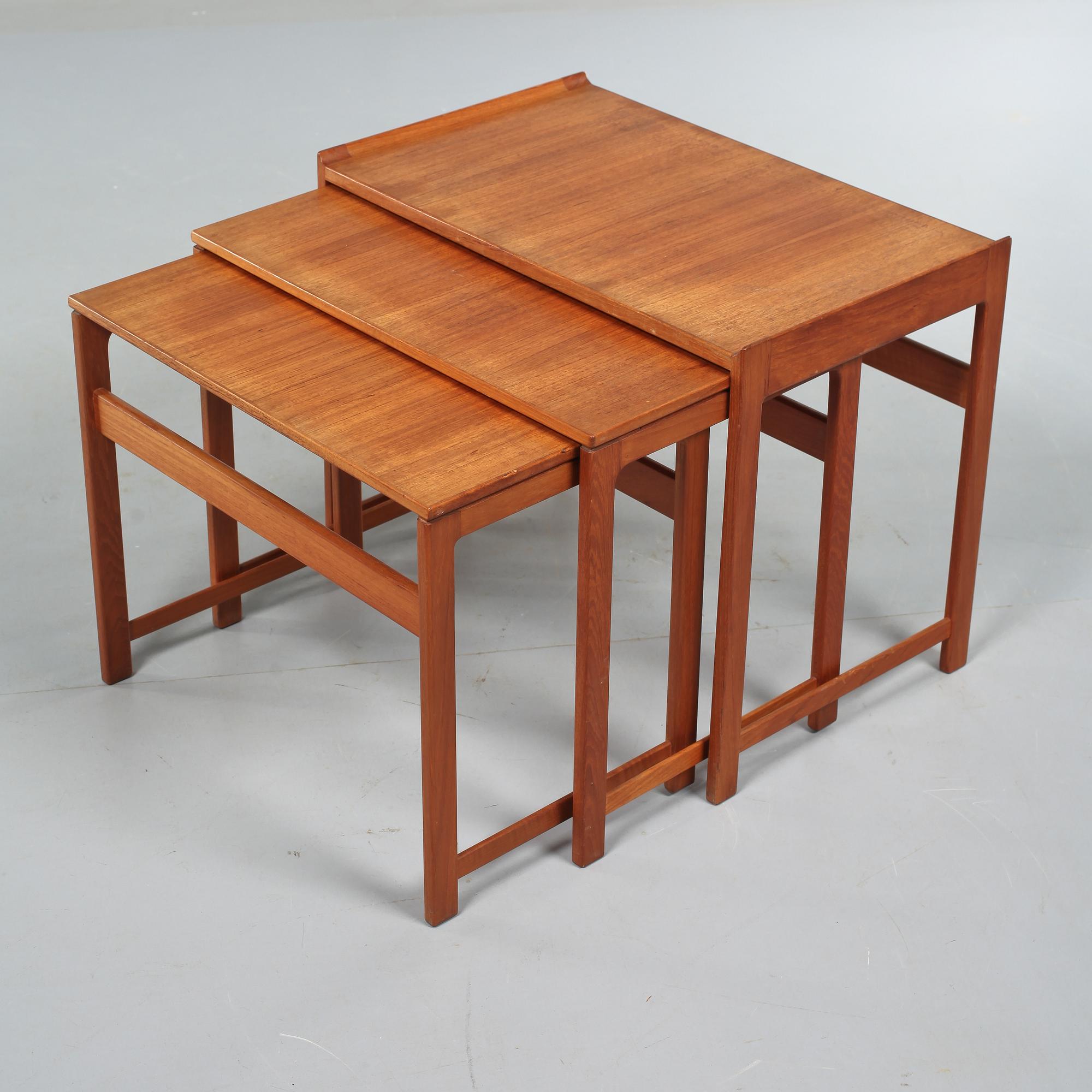 SATSBORD, 3 delar, Danmark, 1900-talets andra hälft.