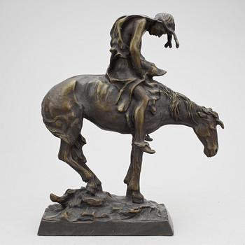 JAMES EARLE FRASER, efter, skulptur, brons.