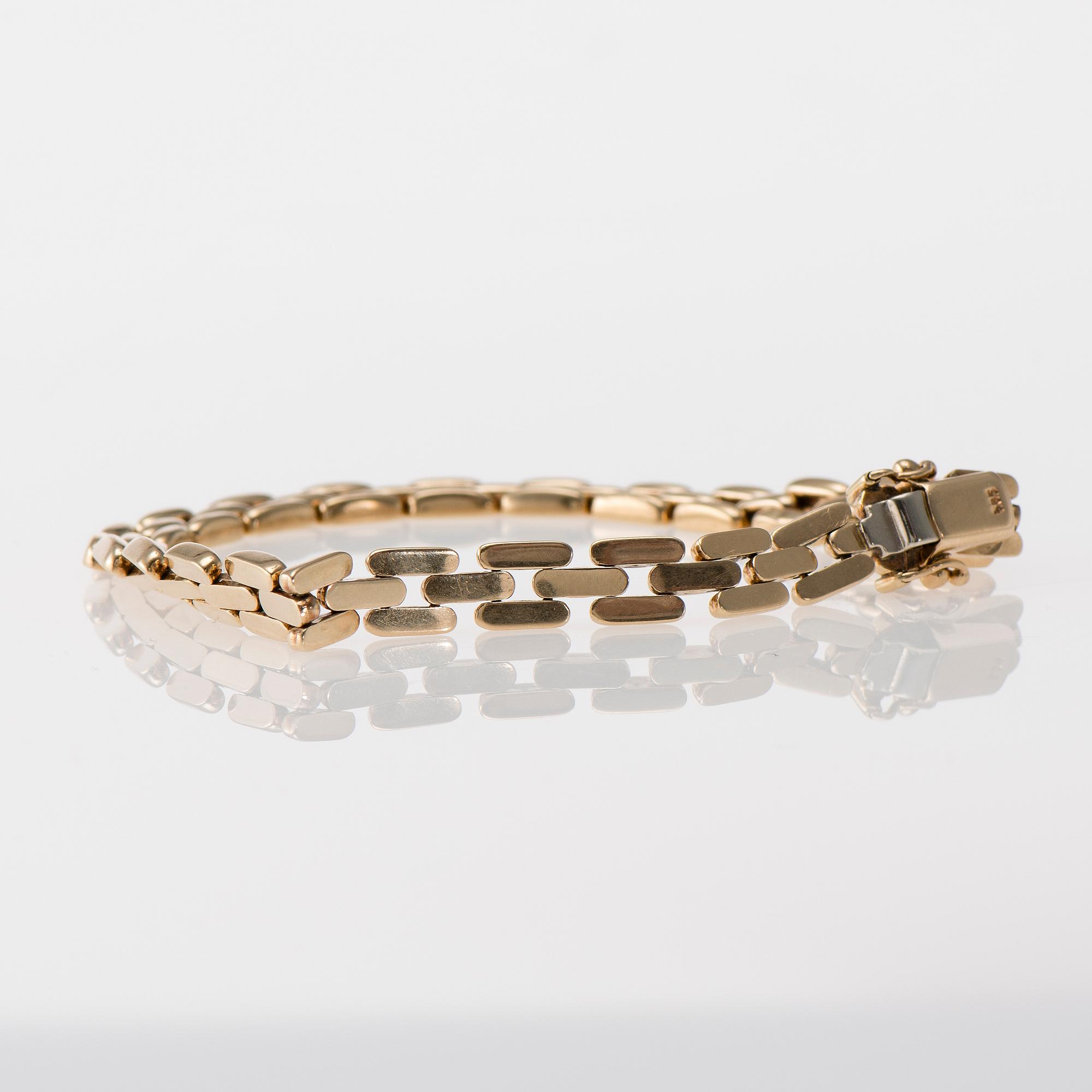 ARMKED, 14K guld. Vikt ca 13,7 g.
