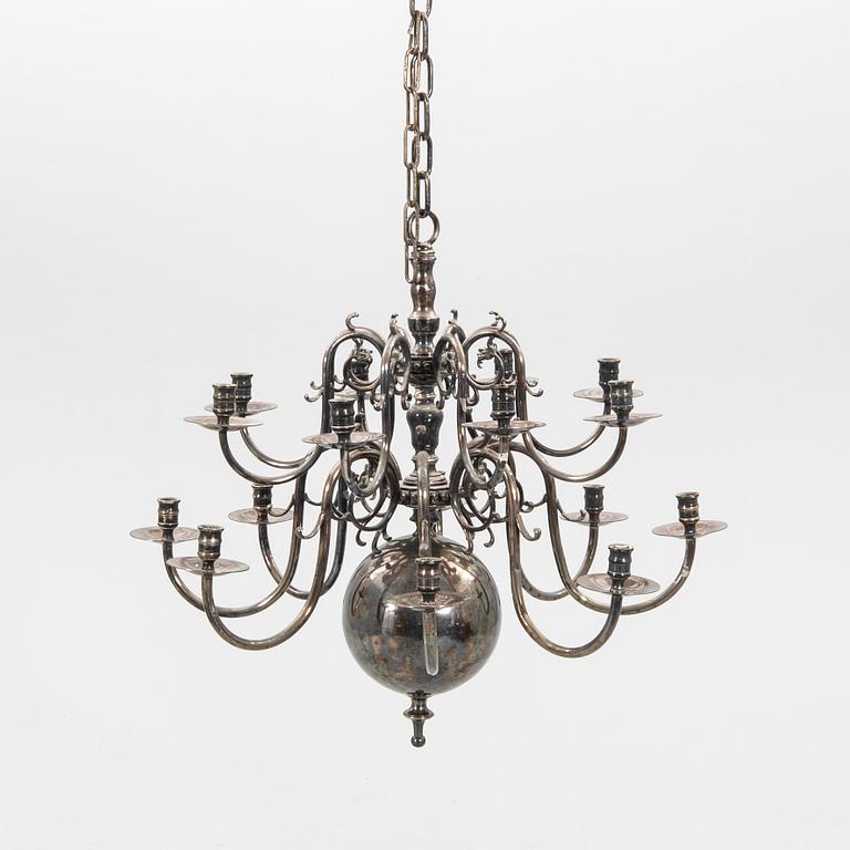 Chandelier in Baroque style from around 1900.