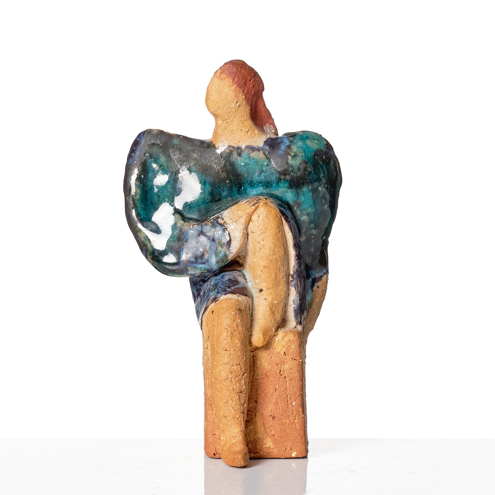 Lisa Larson, unik skulptur, signerad och daterad 1984.