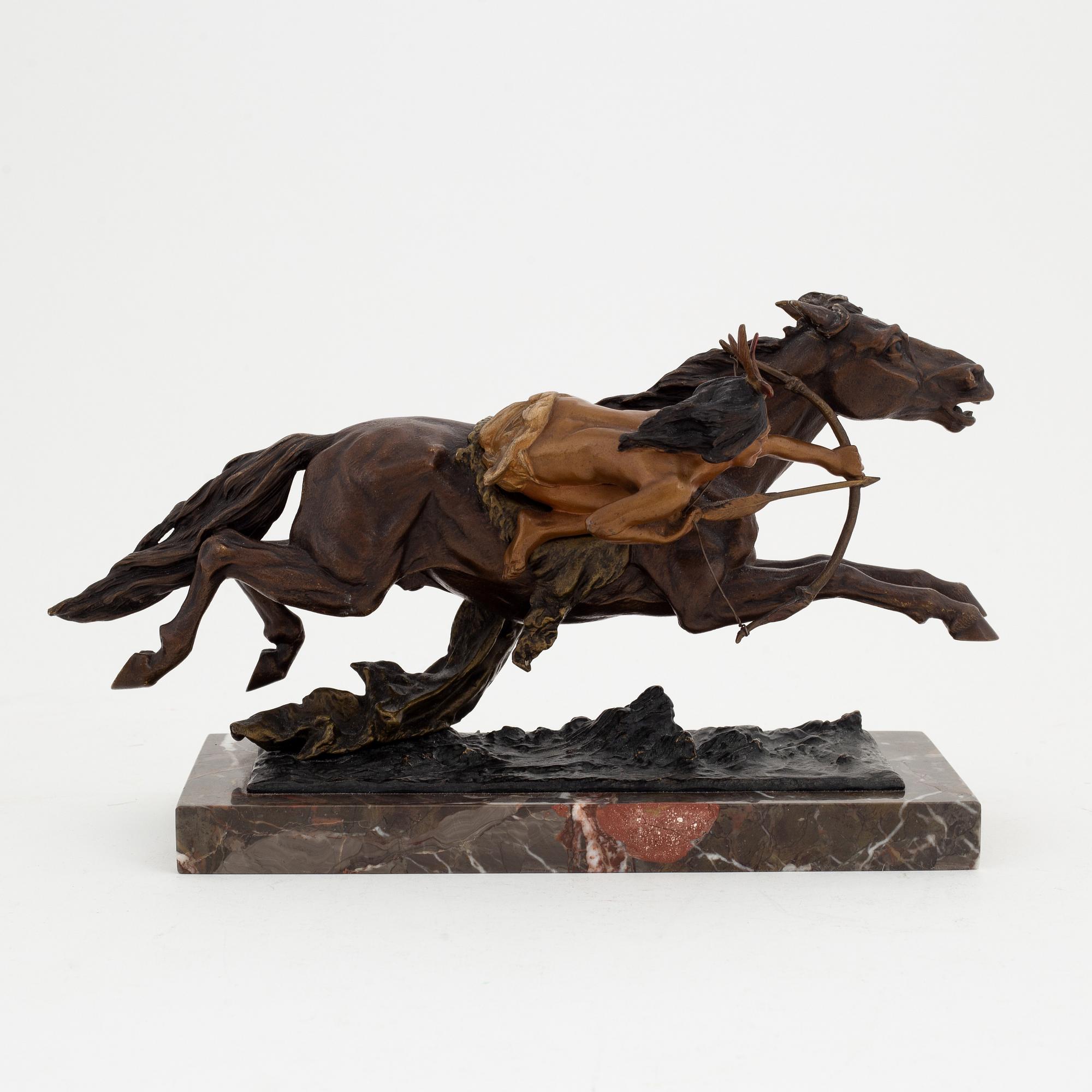 Skulptur, brons, Franz Bergman, Österrike, 1900-talets första hälft.