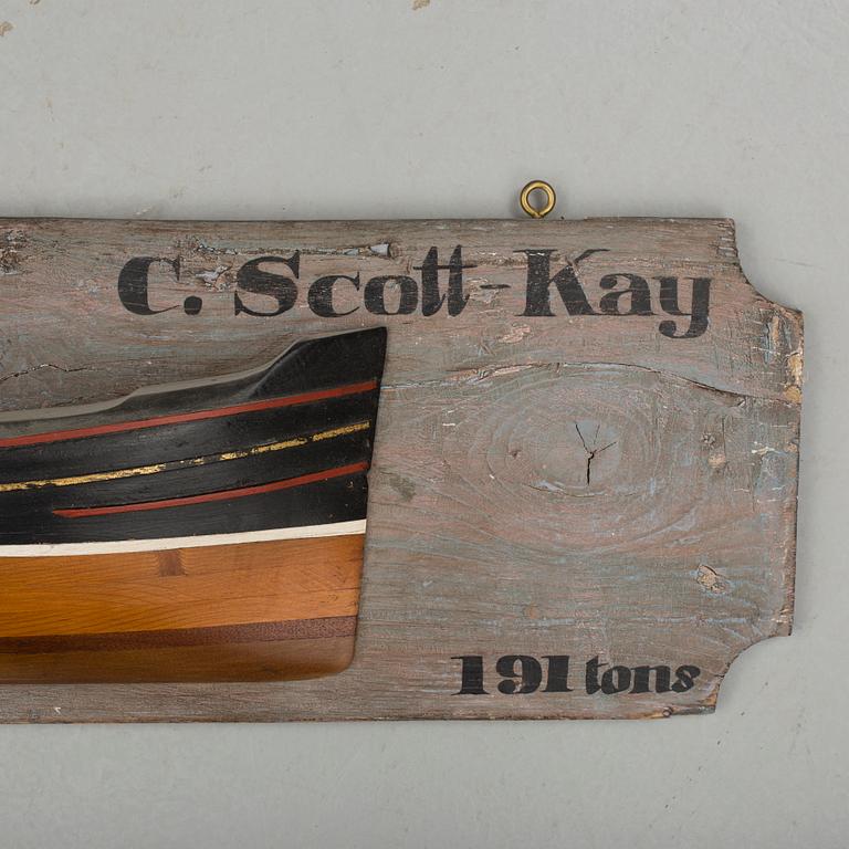 HALVMODELL, C. Scott-Kay, London, 1900-tal.