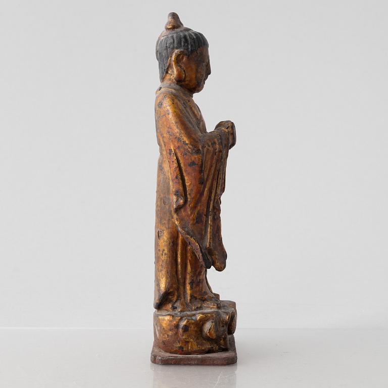 A Chinese Buddha joss stick holder, Ming dynasty, 17th/18th century.