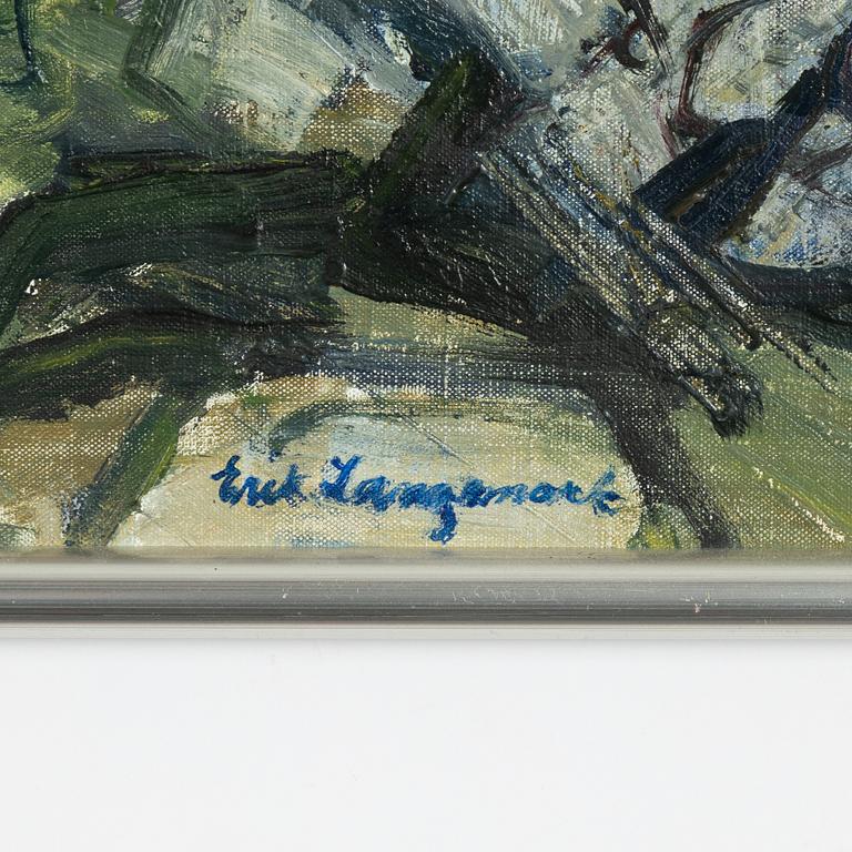 Erik Langemark, Kustlandskap med betande boskap.