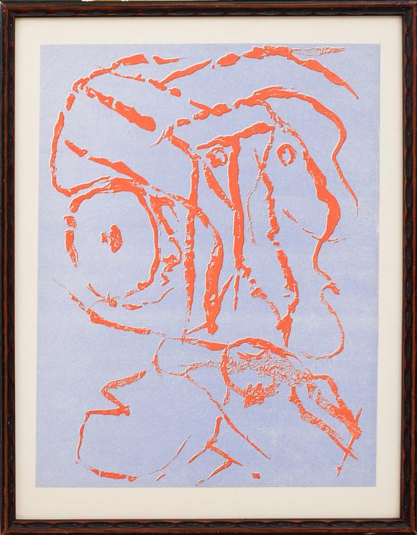 PIERRE ALECHINSKY, färglitografi, ur XX:ième siècle No 14 1960.