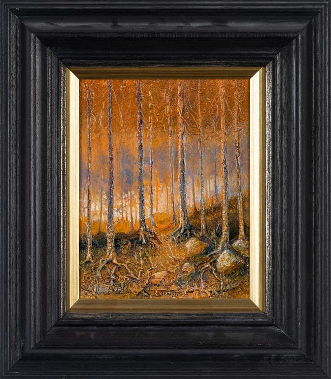 Fritz Jakobsson, olja på duk, signerad.