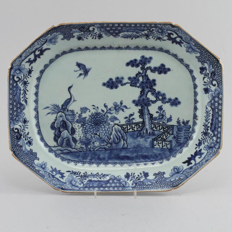 STEKFAT, porslin, Kina, 1700-tal.