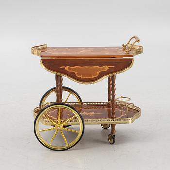 An Italian drinks trolley, second half of the 20th Century.