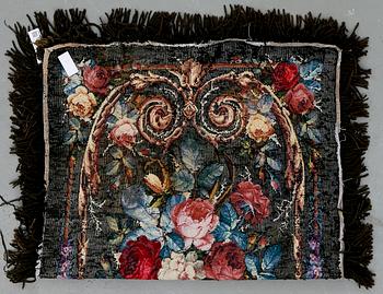 BRODERI, 1800-talets andra hälft. Ca 192x117 cm.