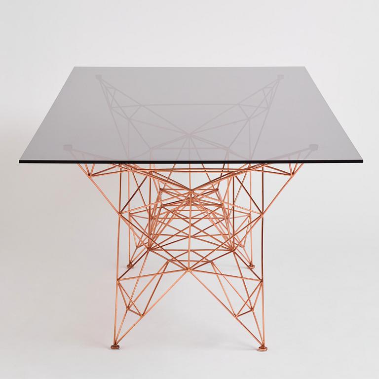 Tom Dixon, matbord, "Pylon Dining Table", Tom Dixon Studio, London, efter 2014.