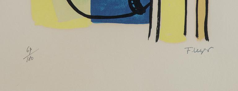 Fernand Léger, efter, färglitografi, signerad i trycket 67/180.