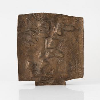 Bror Marklund, embossment, signed, numbered, bronze, measurements 33 x 31 cm.