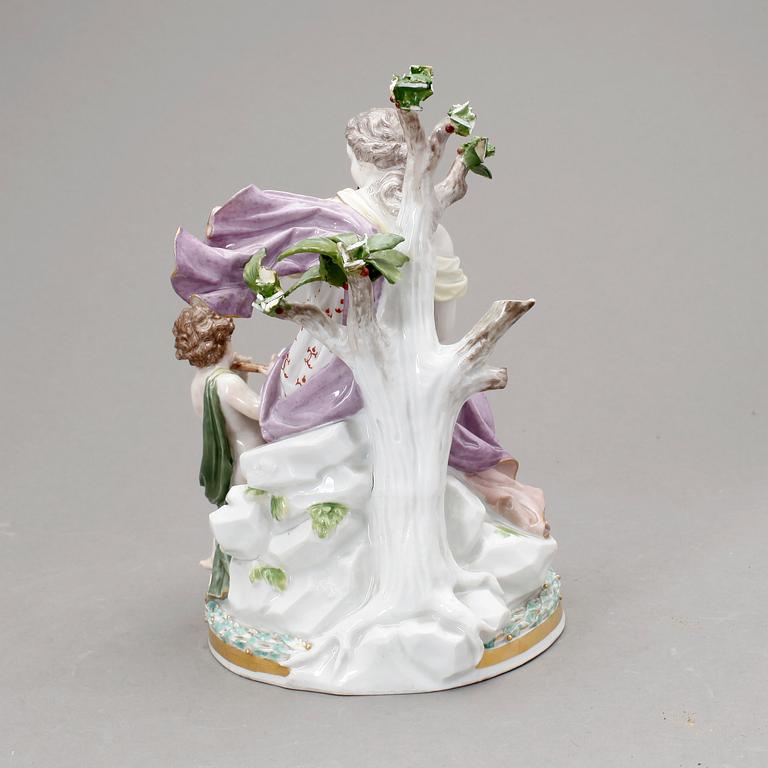 FIGURIN, porslin, Meissen, sent 1800-tal.