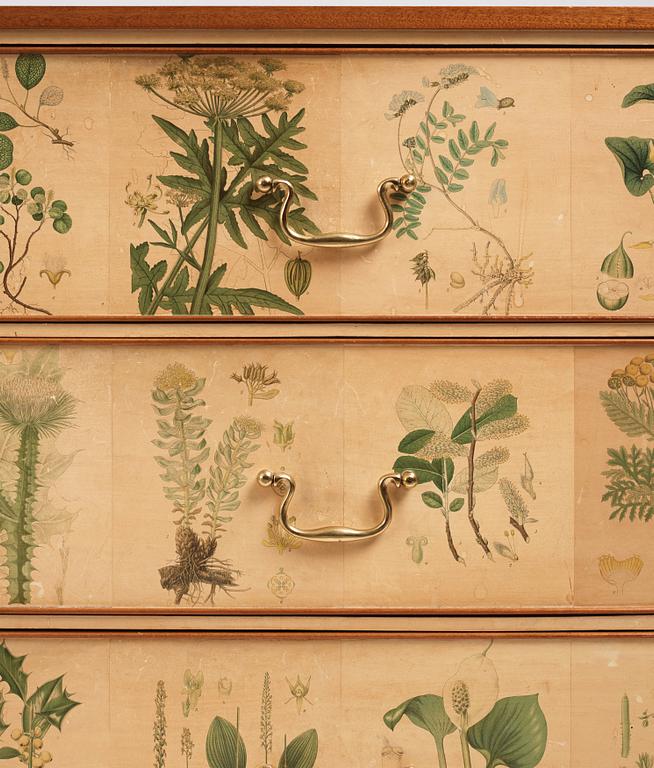 Josef Frank, a "Flora" chest of drawers, Firma Svenskt Tenn, Sweden ca. 1940.