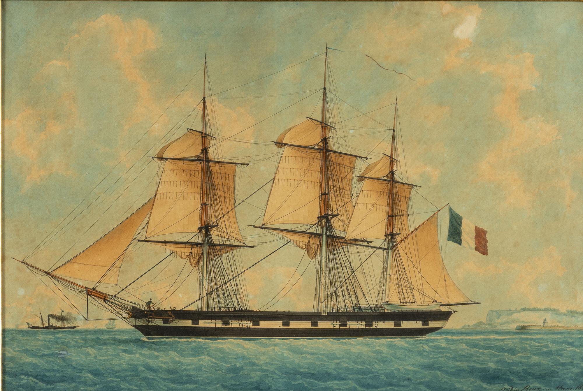 Francois Joseph Frederic Roux, Fullriggaren "Irma" vid Le Havre.